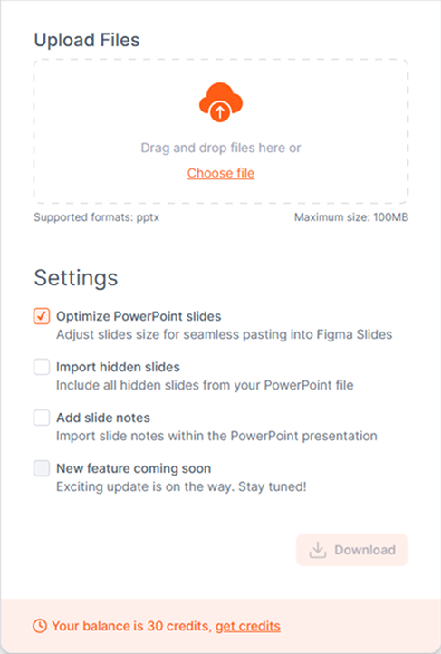 PowerPoint Importer screenshot